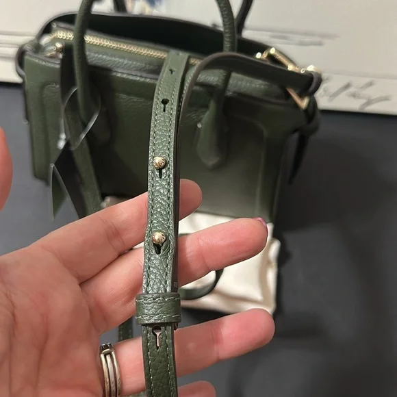 Kate Spade bonsai tree pebbled leather handbag with Crossbody strap